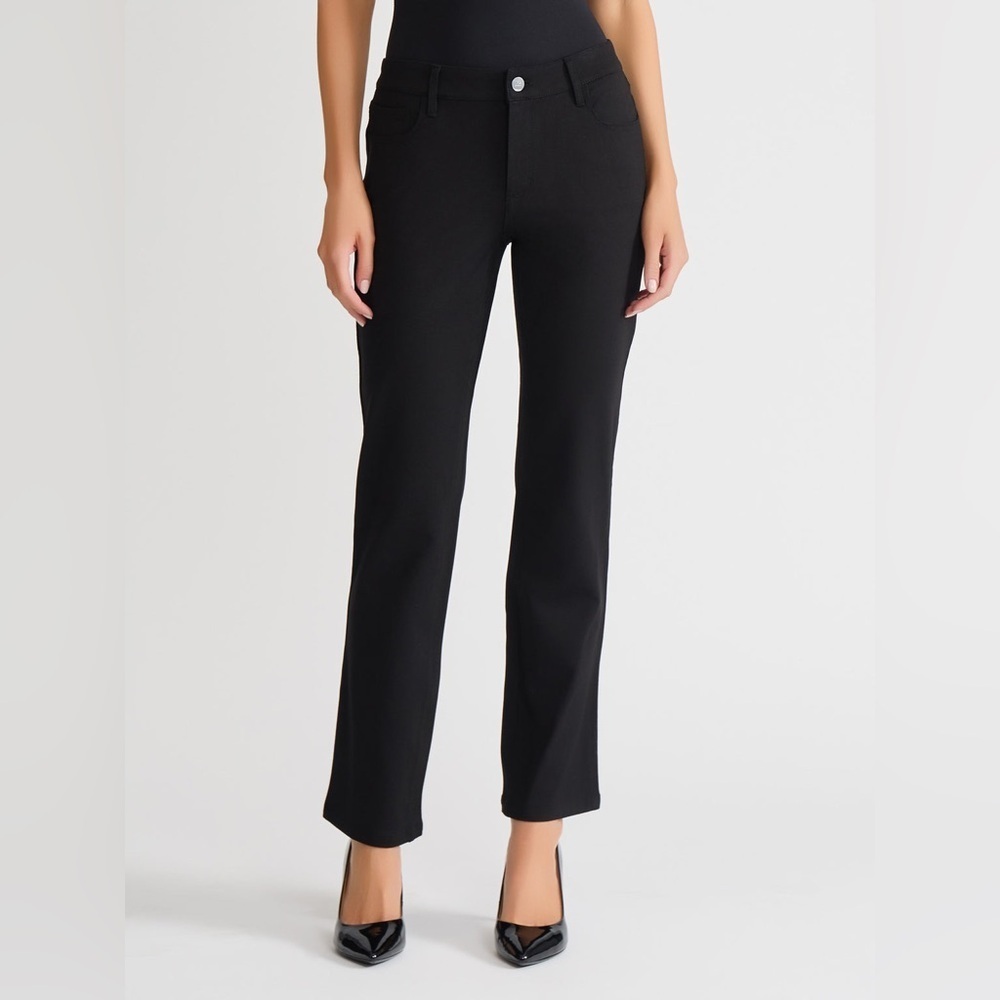 Jones New York Lexington straight jeans in black wash